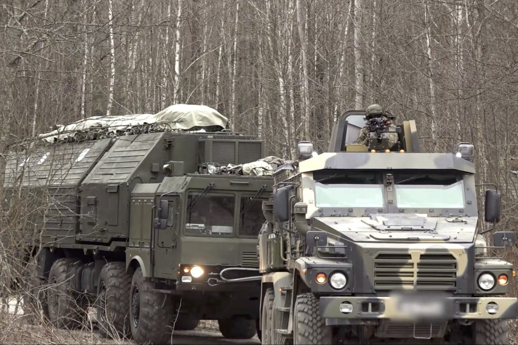 A still image from video released on Tuesday shows a unit with Russia’s Oreshnik mobile missile system beginning combat duty at an undisclosed location in Belarus. Photo: EPA/Russian Defence ministry press-service
