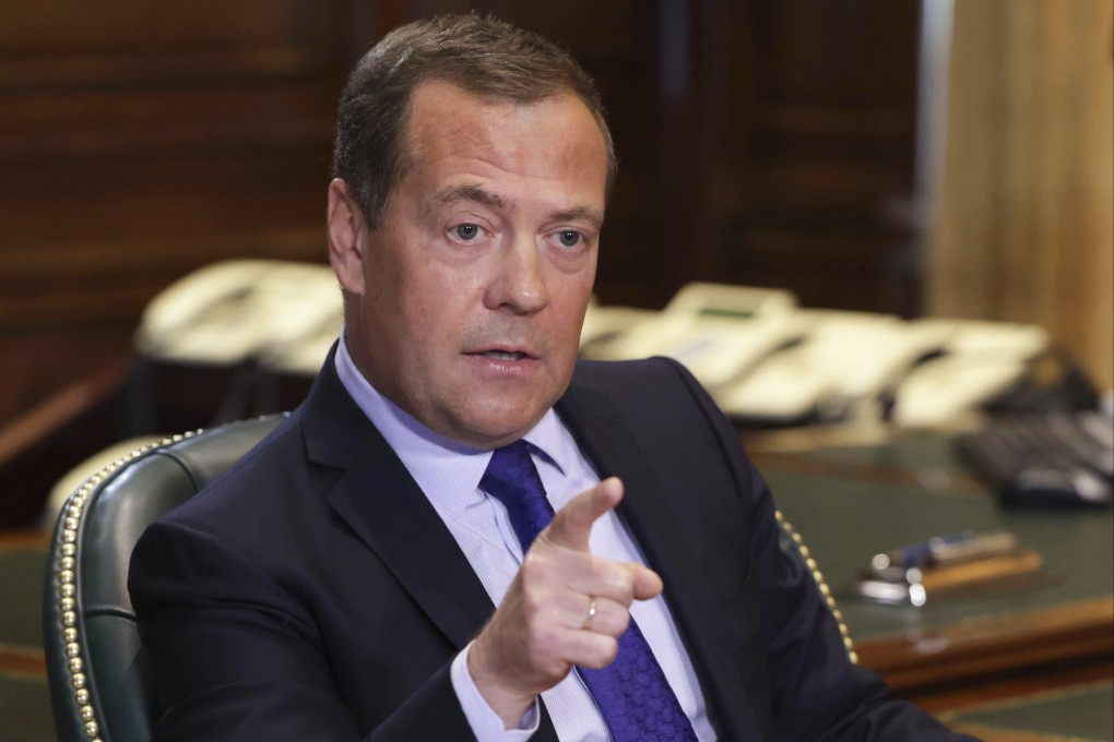 Deputy head of Russia’s Security Council Dmitry Medvedev’s chilling death threat to Zelensky sparks alarm amid escalating Ukraine-Russia tensions. Photo: Sputnik/AP