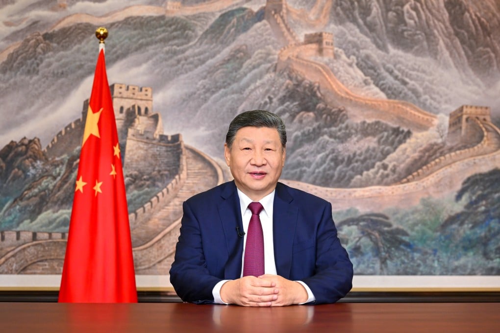 President Xi Jinping delivers his annual televised New Year’s speech on Wednesday. Photo: Xinhua