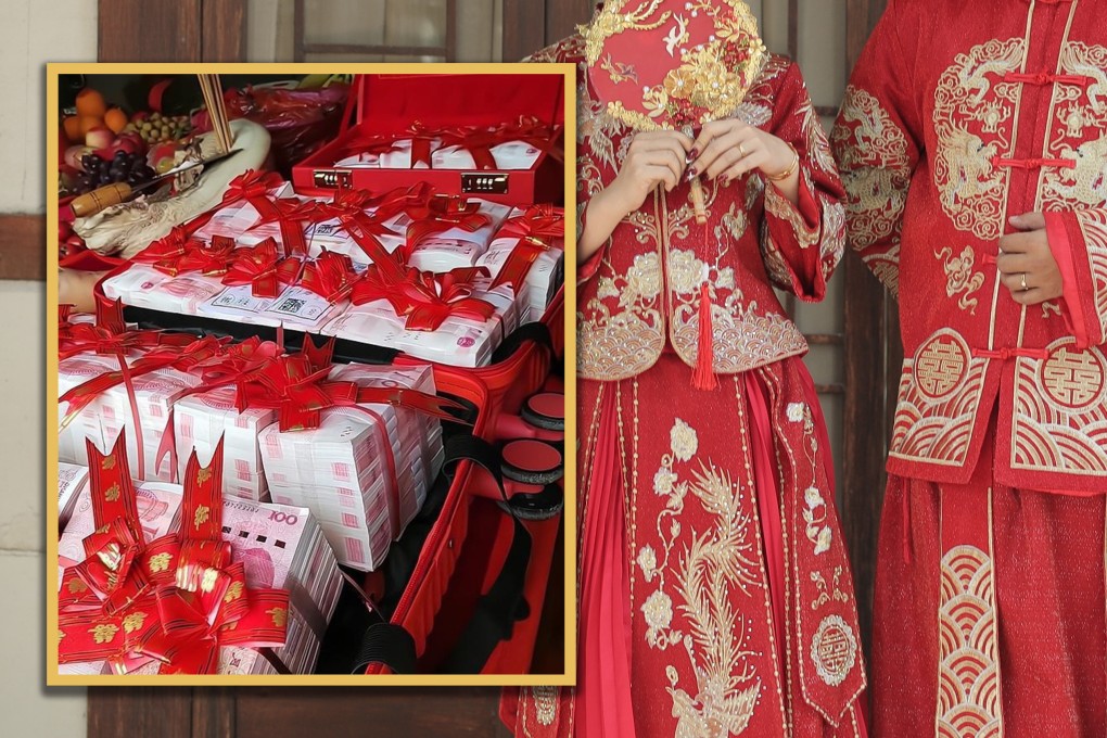 A Chinese tutoring company has sparked outrage with a promotion suggesting that passing civil service exams could boost a woman’s bride price. Photo: SCMP composite/Shutterstock/Sohu