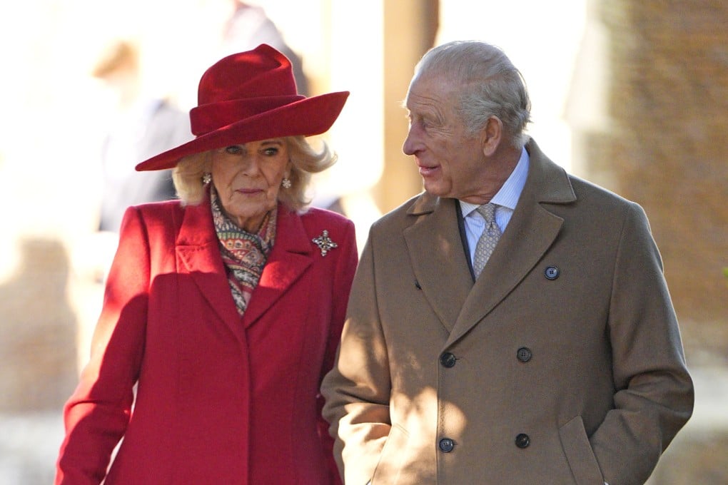 King Charles and Queen Camilla leave a Christmas Day morning church service in Sandringham. Photo: via dpa