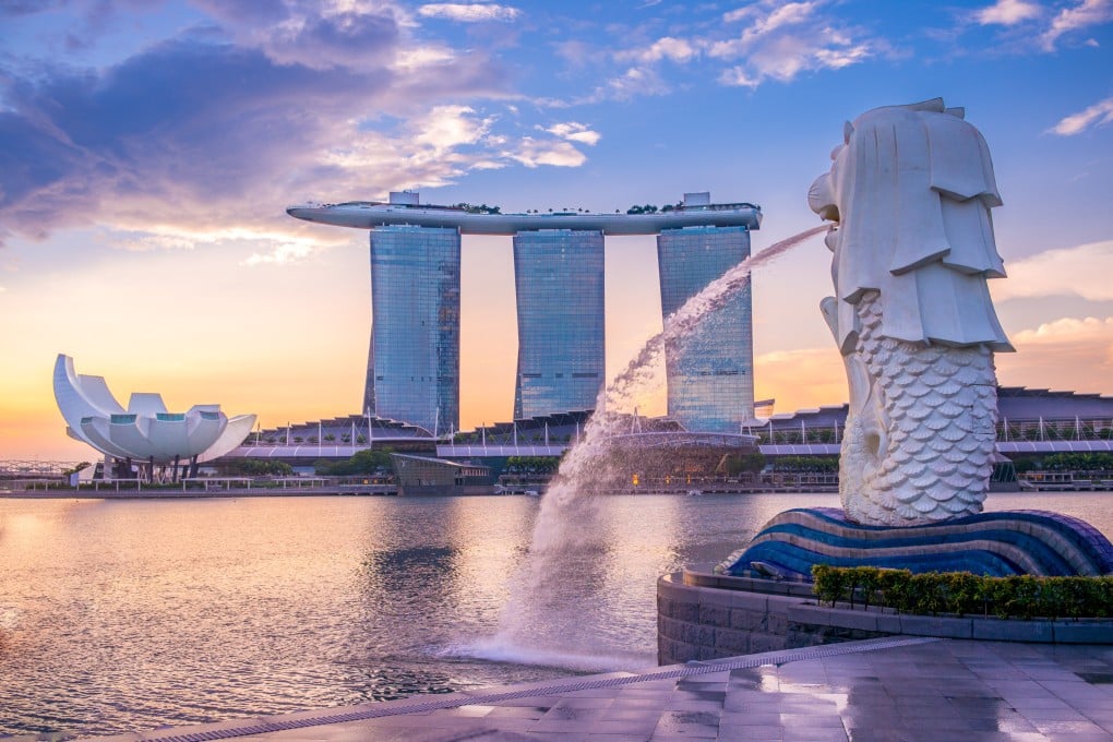 Sunrise in Singapore with the iconic Merlion statue in the background. A viral video on elite schools has sparked a debate on whether such schools may lead to wider social stratification. Photo: Shutterstock