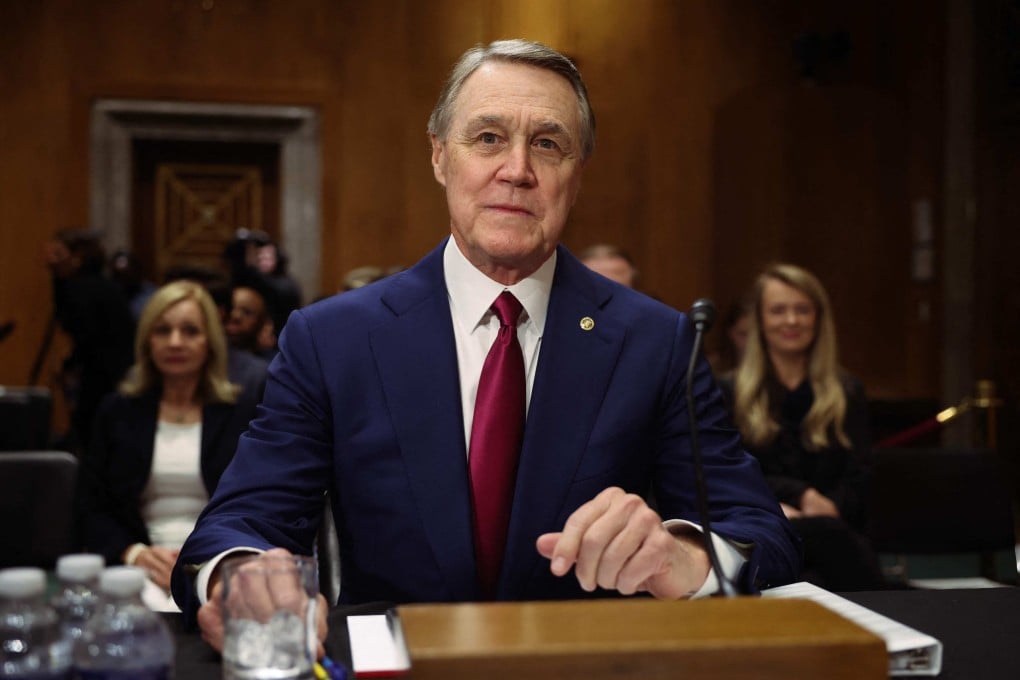 US Ambassador to China David Perdue hosted a meeting of Quad partners in Beijing on Tuesday as China continued large-scale military drills around Taiwan. Photo: Getty images via AFP