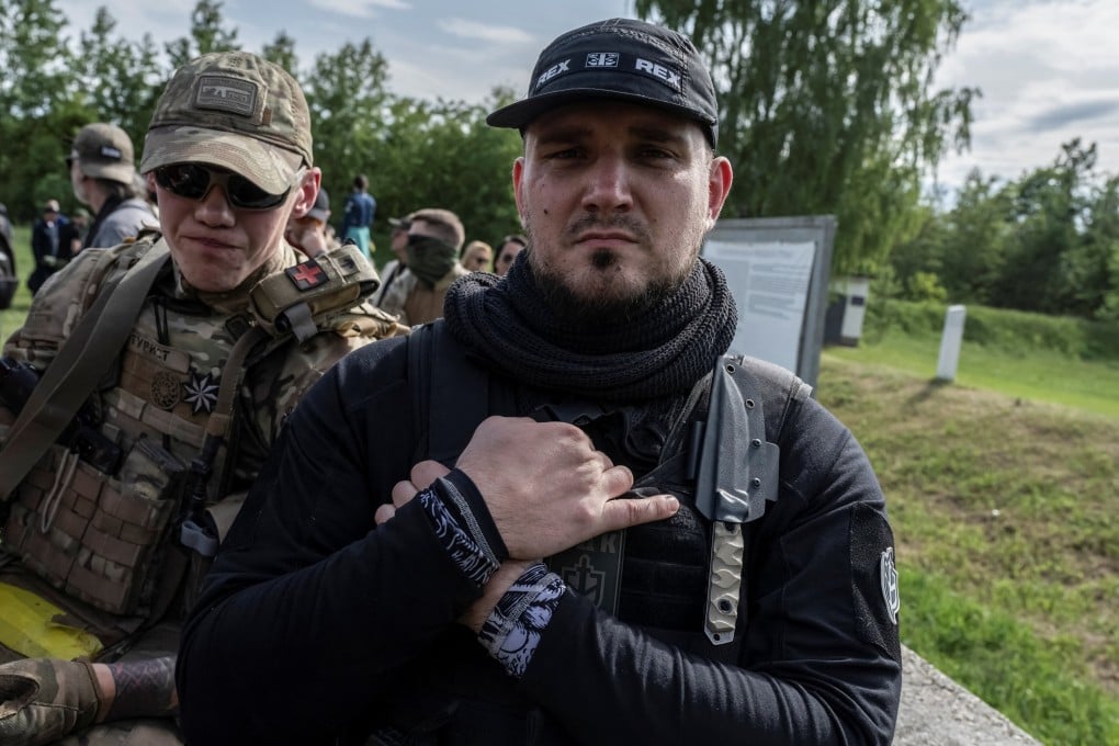 Russian Volunteer Corps commander Denis Kapustin is seen in Ukraine, near the Russian border, in May 2023. Photo: Reuters