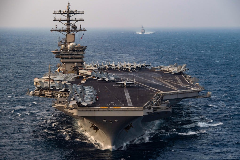 Two US Navy aircraft based on the USS Nimitz crashed into the South China Sea within half an hour of each other in October. Photo: Handout