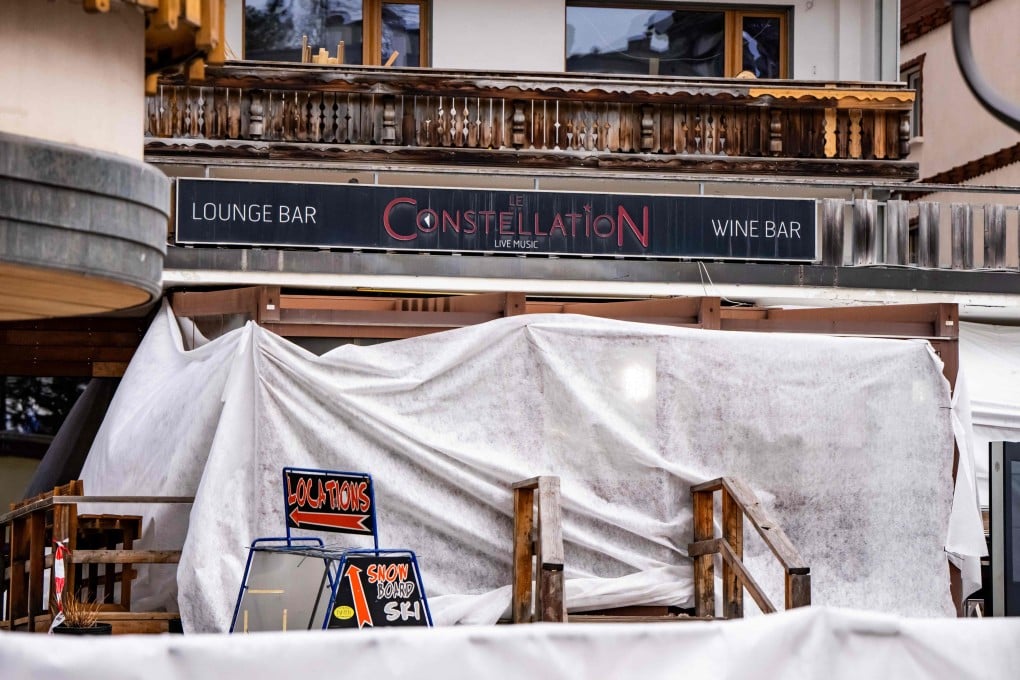 The entrance to Le Constellation bar is seen on Friday, a day after a deadly New Year’s Eve fire in Crans-Montana, Switzerland. Photo: AFP