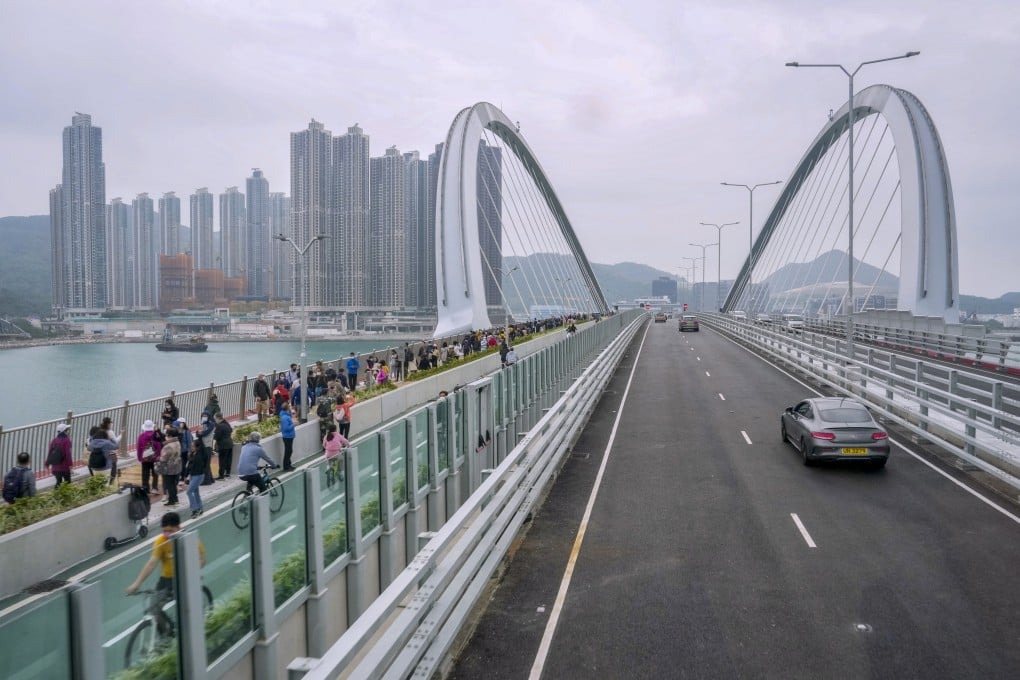 The Tseung Kwan O Cross Bay Link and Tseung Kwan O-Lam Tin Tunnel opened to traffic in December 2022. Photo: Elson Li