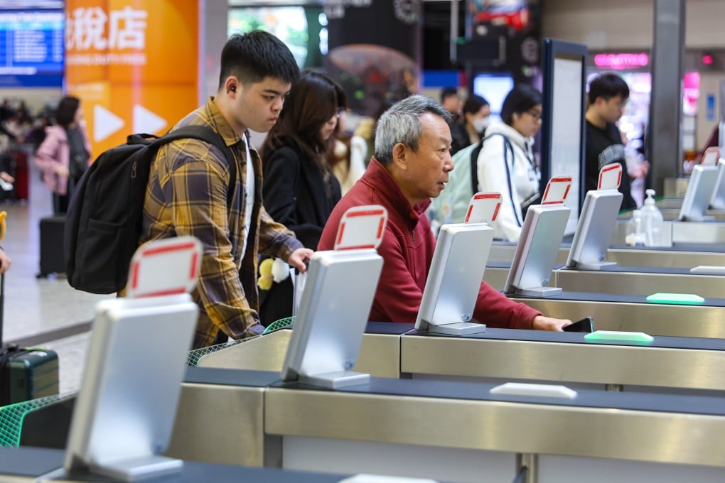 Passengers arrive at the West Kowloon high-speed rail terminus on New Year’s Day. Photo: Edmond So