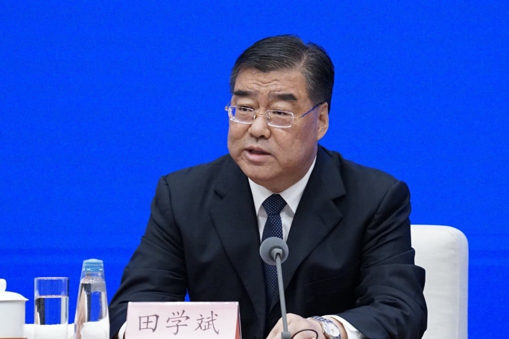 Tian Xuebin, a veteran of the State Council, China’s cabinet, has been placed under investigation by the party’s top anti-corruption agency. Photo: Handout
