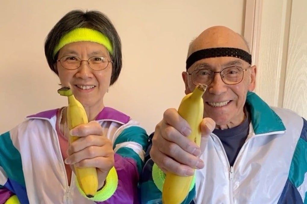 Silver social media stars May and Robert Leong help promote Australian bananas on National Banana Day in October, when bringing a banana to participating gyms gave you a free gym pass for the day. The married couple often share their quirky humour with their many followers on Instagram and TikTok. Photo: Instagram/robandmay