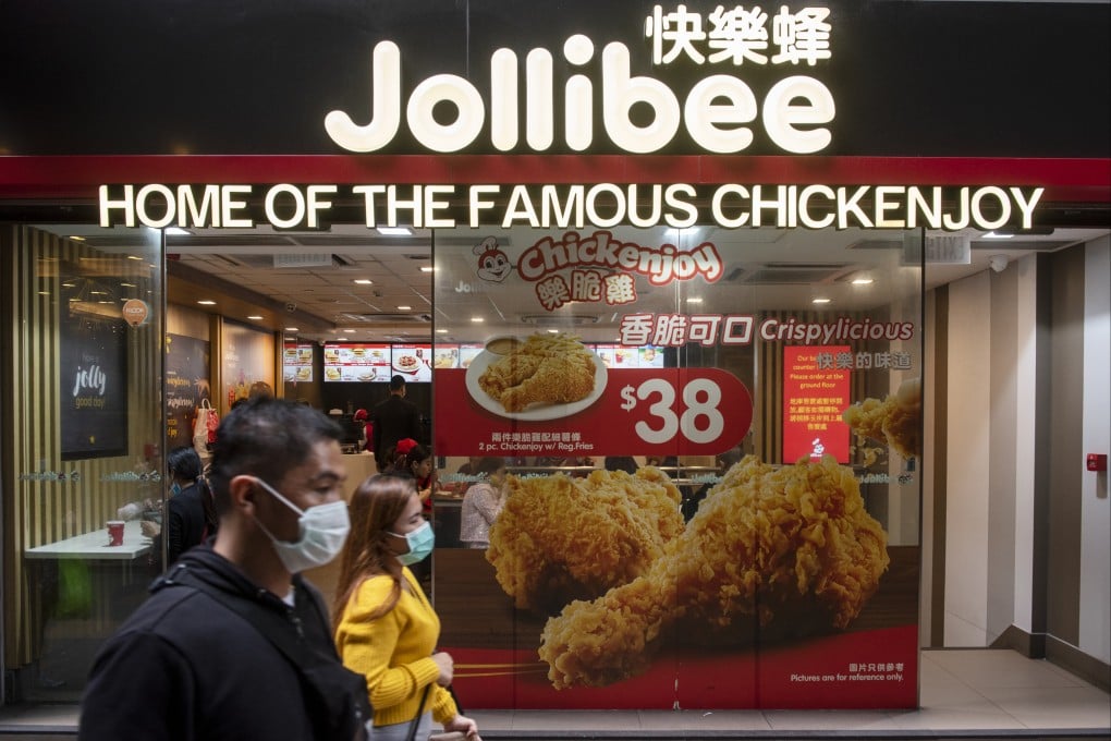 An outlet of the Filipino fast-food chain Jollibee in Hong Kong. Photo: SOPA Images/LightRocket via Getty Images