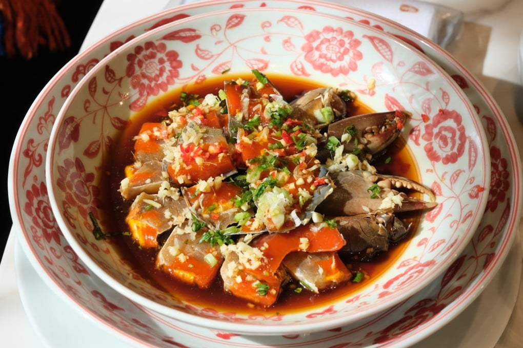 Ningbo-style marinated virgin crab is served at Zao Feng Lou in Cixi, Ningbo. The region’s unique cuisine, blending umami, salty and stinky flavours with innovative techniques, showcases its rich culinary heritage. Photo: Hei-kiu Au