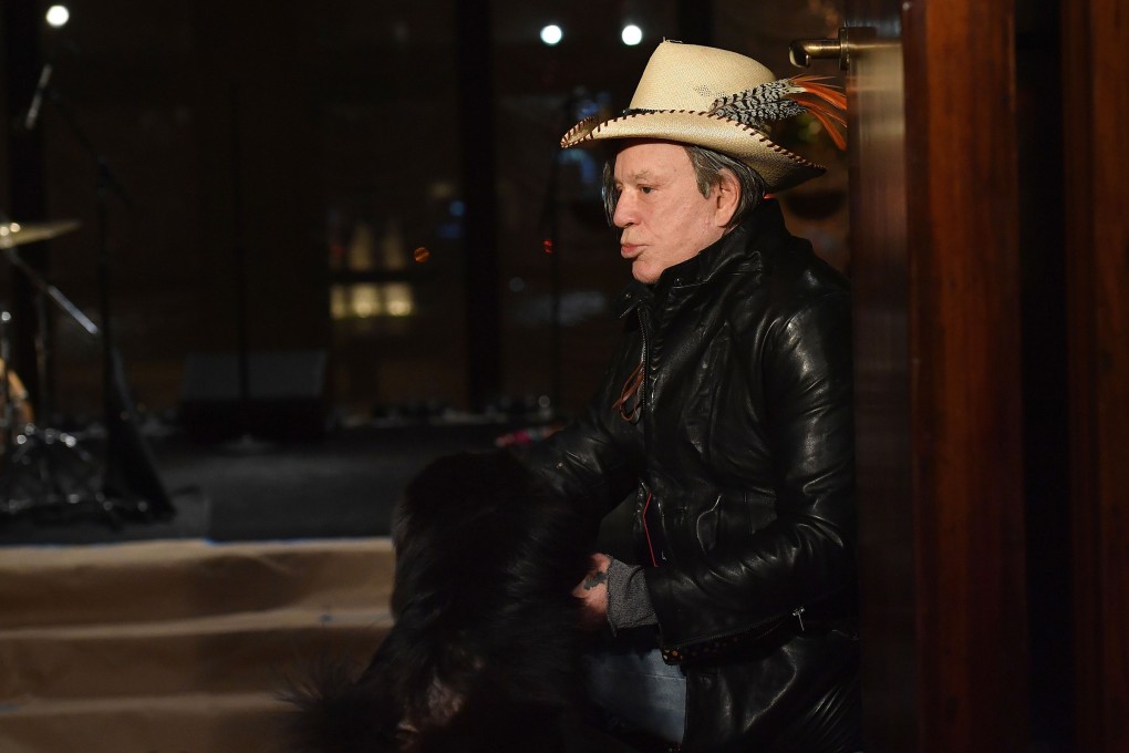 Actor Mickey Rourke in a photoshoot in 2019. Photo: AFP