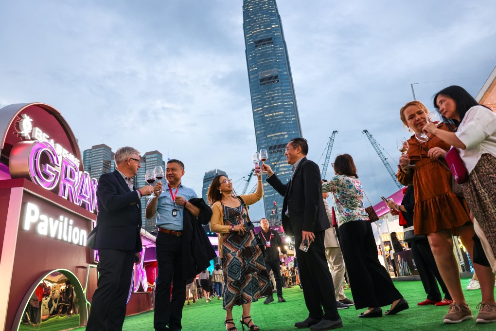 The Hong Kong Wine and Dine Festival was held at the Central Harbourfront Event Space in October last year. Photo: Nora Tam