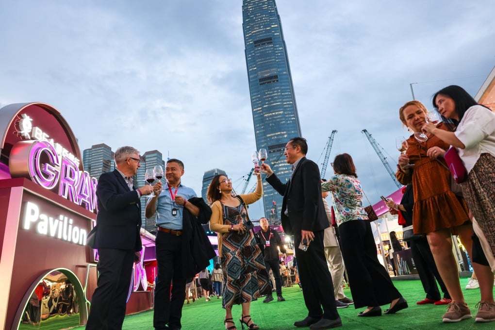 The Hong Kong Wine and Dine Festival was held at the Central Harbourfront Event Space in October last year. Photo: Nora Tam
