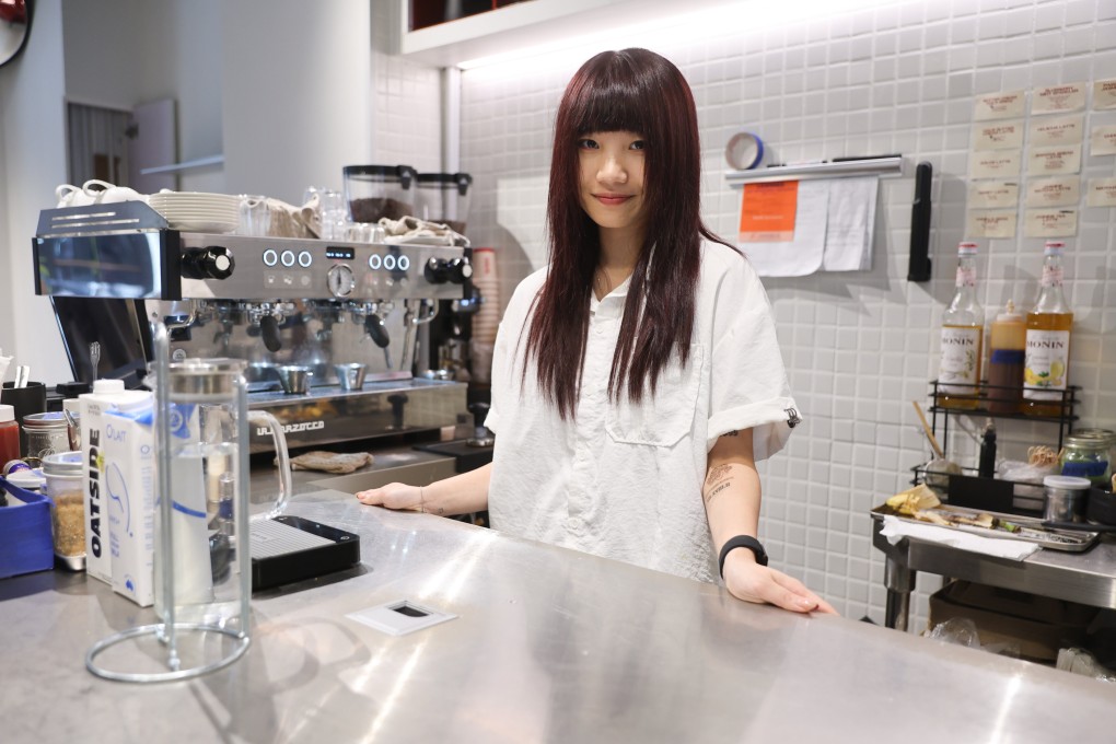 Jasmine Mok, owner of Haus Coffee Club, is pictured at her shop in Central, Hong Kong. Korean-style coffee shops like Haus offer immersive themes and Instagram-worthy interiors that appeal to Hong Kong’s social-media-savvy customers. Photo: Edmond So