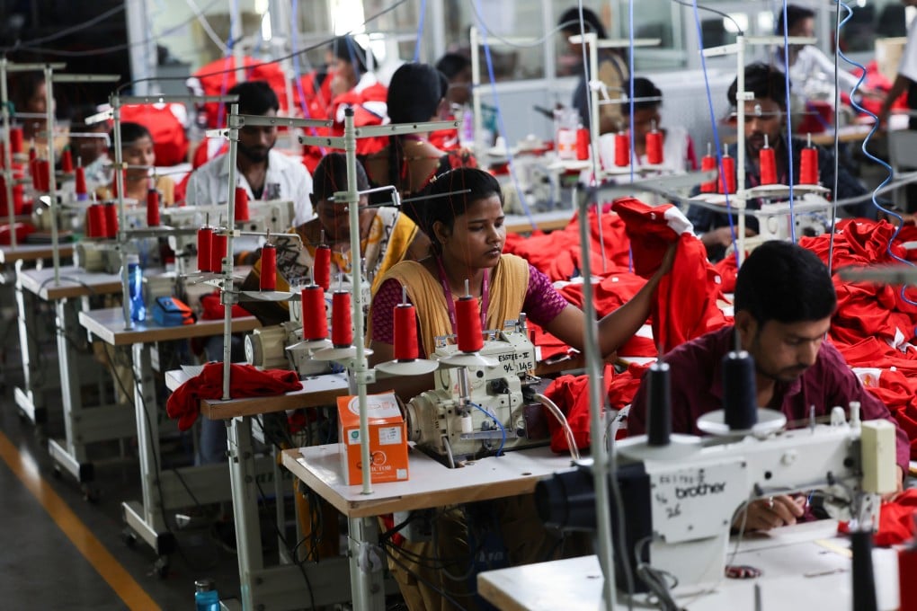 People work at a garment factory in Tiruppur, India. Photo: Reuters
