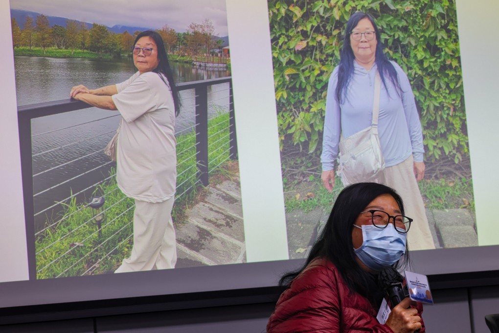 A patient with obesity shares her experience at a press conference held by Hong Kong Association for the Study of Obesity on the release of its 2025 study. Photo: Jelly Tse