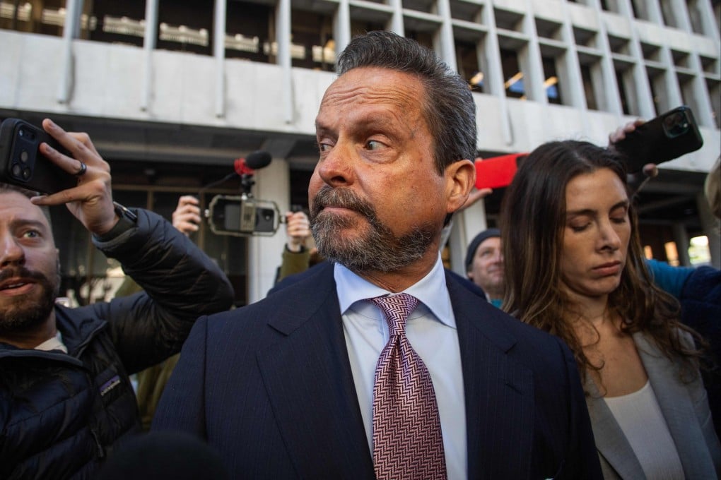 Lawyer Alan Jackson exits the courthouse during Nick Reiner’s arraignment on charges of murdering his parents Rob and Michele Reiner in Los Angeles on Wednesday. Photo: AFP