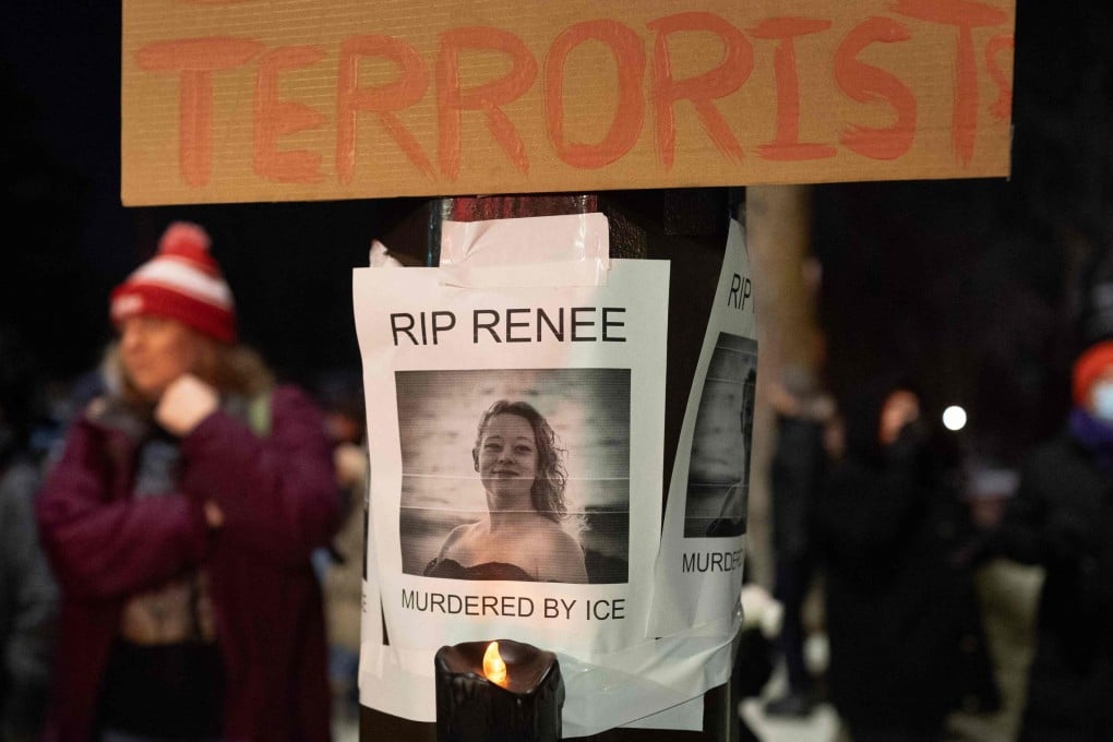 A memorial for Renee Nicole Good in Minneapolis. Photo: AFP