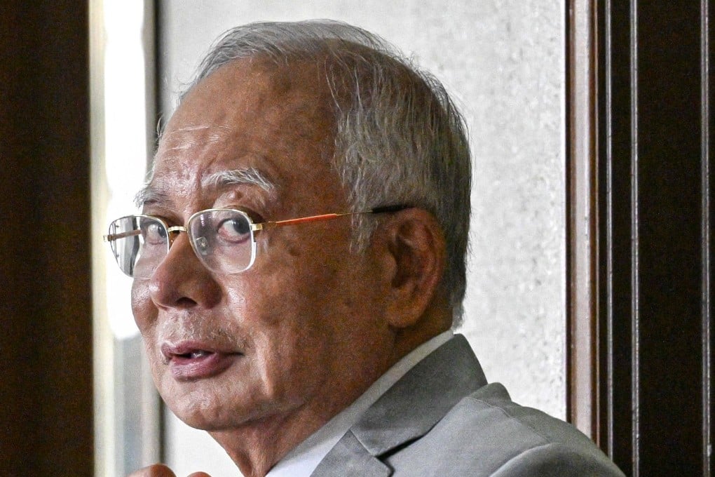 Former prime minister of Malaysia Najib Razak appears at his Kuala Lumpur appeal hearing on April 17, 2024. Photo: AFP