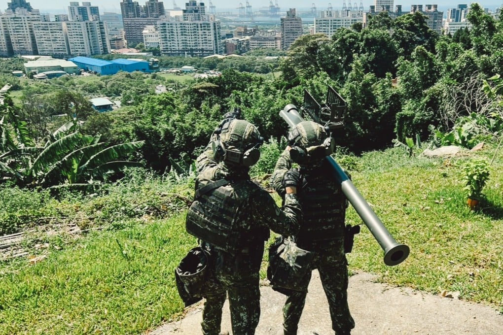 Special forces soldiers train with a Stinger portable air defence missile in New Taipei City in July. Photo: Handout