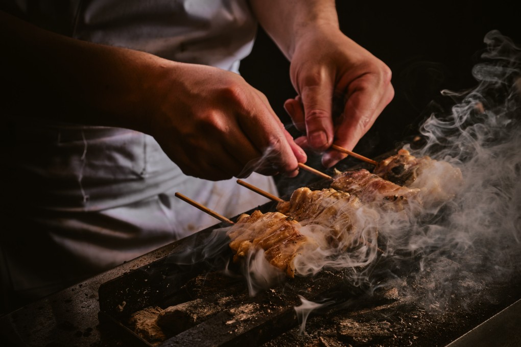 Chef Yoshiteru Ikegawa uses Kishu binchotan, a revered type of charcoal from Wakayama prefecture. Photo: courtesy Torikaze