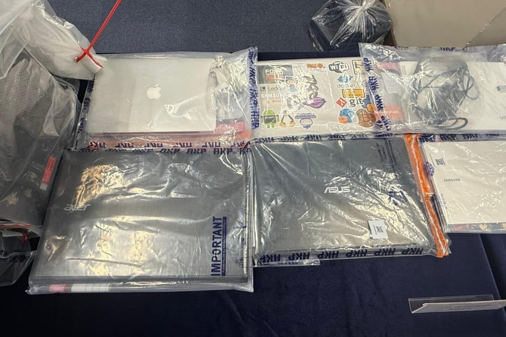Several laptops were seized as part of the investigations. Photo: Handout