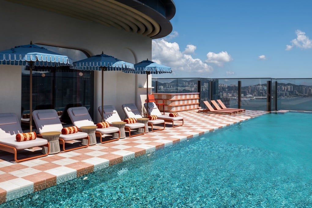 The outdoor pool at Swim Club at Kimpton Tsim Sha Tsui, which boasts impressive harbour views. Photo: Swim Club