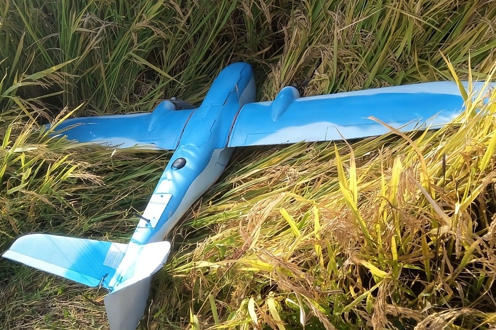 An image released by North Korean state media that claims to show one of the drones Pyongyang’s military said it had intercepted from South Korea. Photo: KCNA/Handout