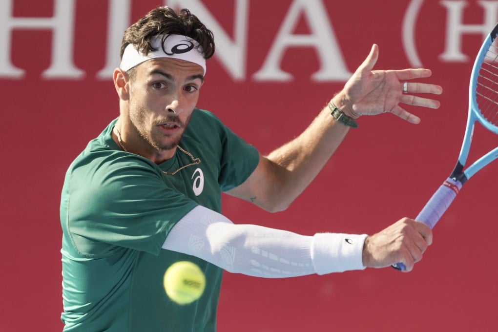 Lorenzo Musetti recovered from going a set down to win a three-set thriller against Andrey Rublev. Photo: Karma Lo