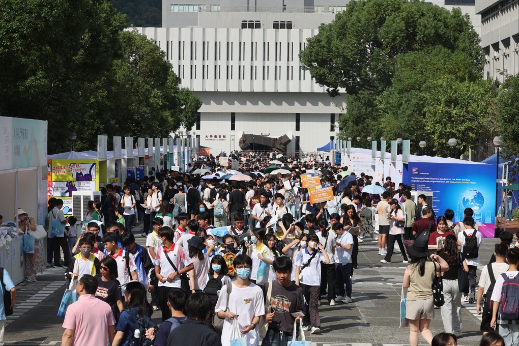 Visitors at the Chinese University of Hong Kong’s campus in Sha Tin. Photo: Edmond So