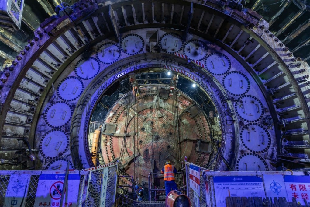 The 6.4km (4-mile) Jiangyin-Jingjiang Yangtze River Tunnel is a major infrastructure project in China’s eastern Jiangsu province. Photo: Handout