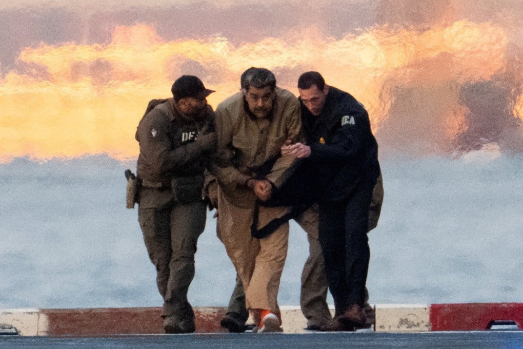 On January 5, Nicolas Maduro is escorted towards the Daniel Patrick Moynihan United States Courthouse in Manhattan after being abducted from Caracas by US forces. Analysts ask whether China has the capacity to carry out a similar opertion. Photo: Reuters