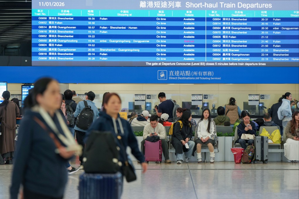 Passengers wait to depart from West Kowloon station. Photo: Sam Tsang