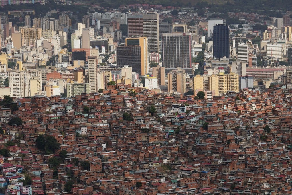 The downtown skyline and the Cota 905 neighbourhood in Caracas, Venezuela. Photo: AP