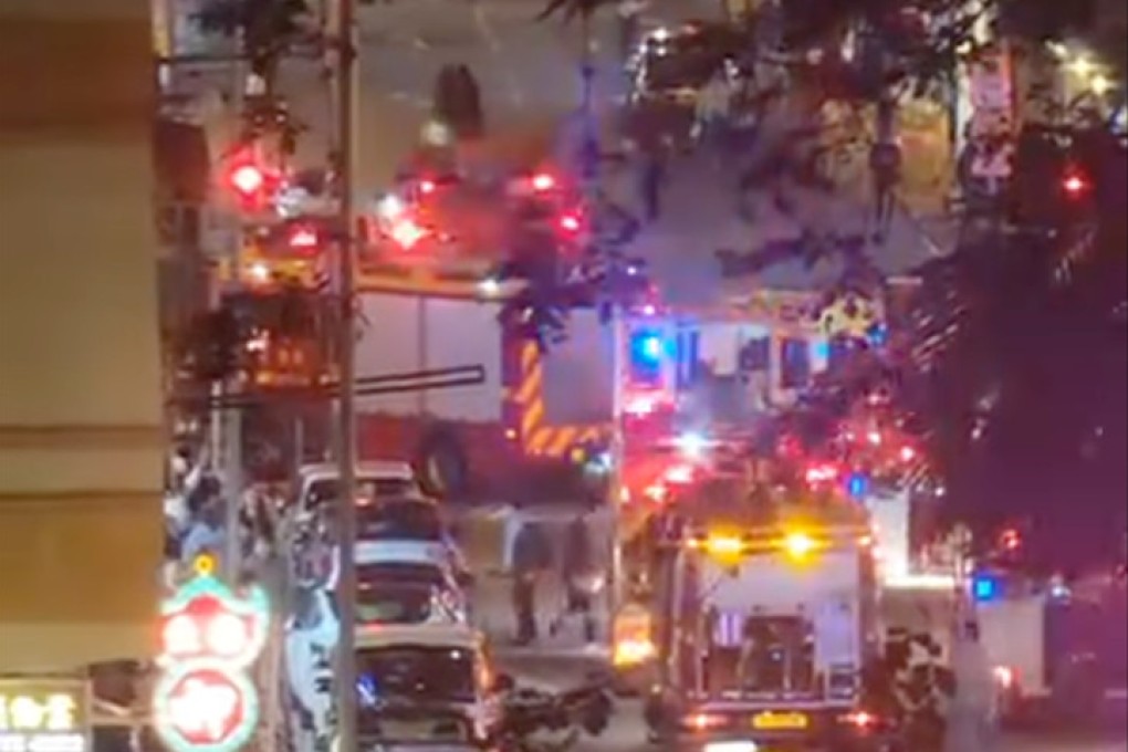 Emergency services are at the scene in Kowloon City. Photo: Facebook/Ndan Iblizt Alcopun