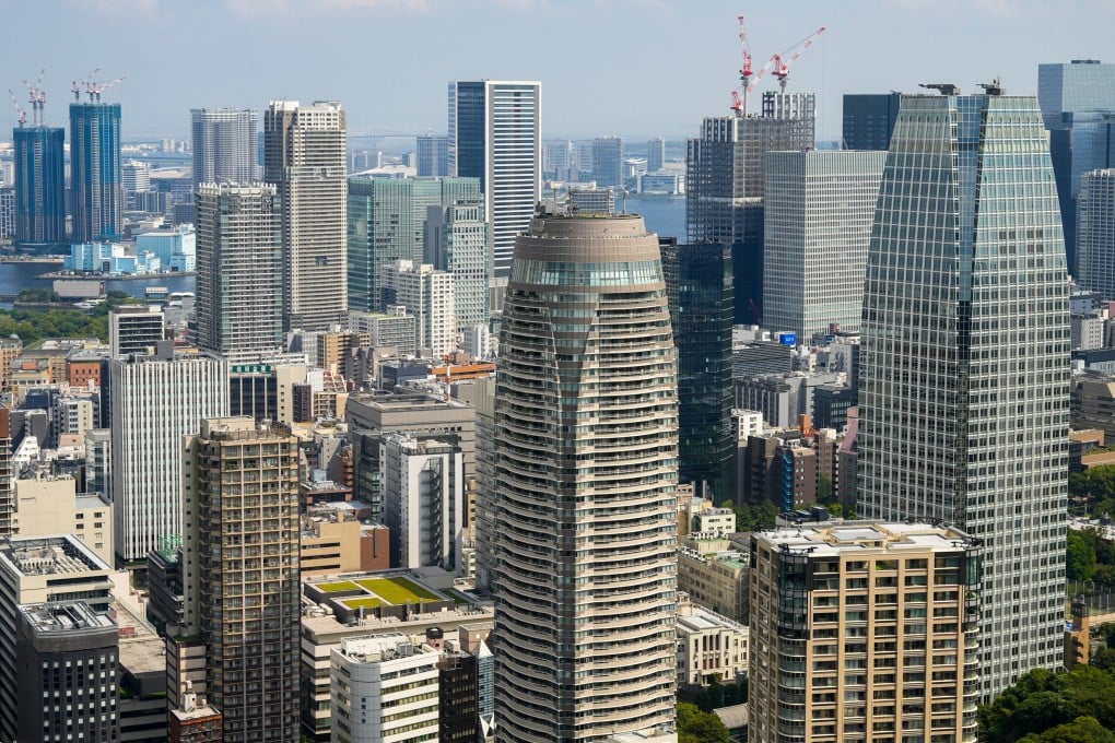 Residential and commercial buildings in Tokyo on August 18, 2025. Home prices rose 56 per cent year on year in the Japanese capital in 2025. Photo: dpa