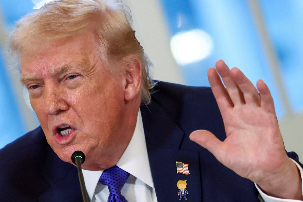 US President Donald Trump speaks during a meeting with oil industry executives at the White House earlier this month. Photo: Reuters