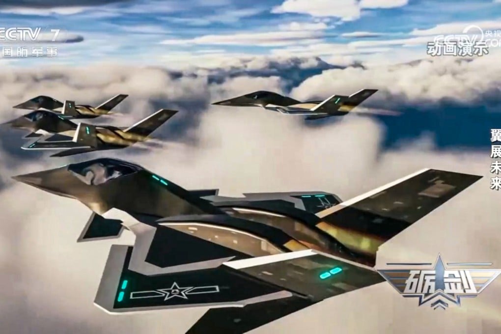A CCTV report on January 9 quotes an expert who says concept “space-sky integrated” fighter jets in China’s sci-fi Nantianmen Project will eventually become reality. Photo: CCTV
