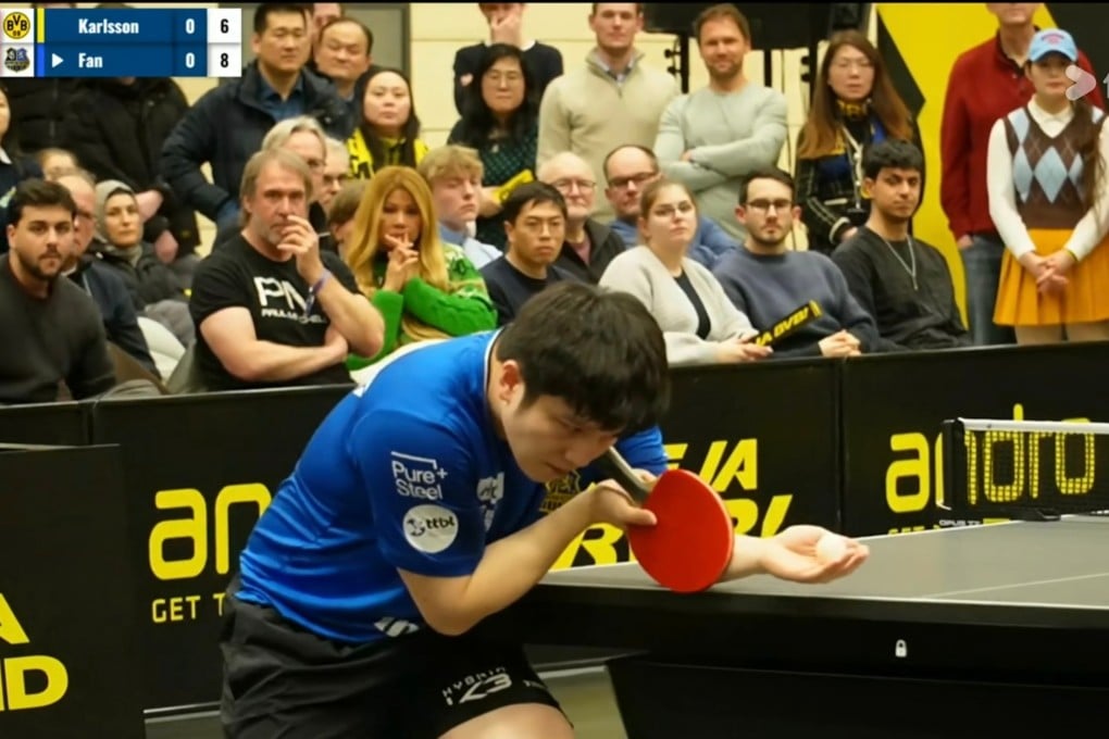 Chinese social media users have hit out at the performances of Fan Zhendong’s teammates after his German club team’s loss in the Bundesliga. Photo: handout