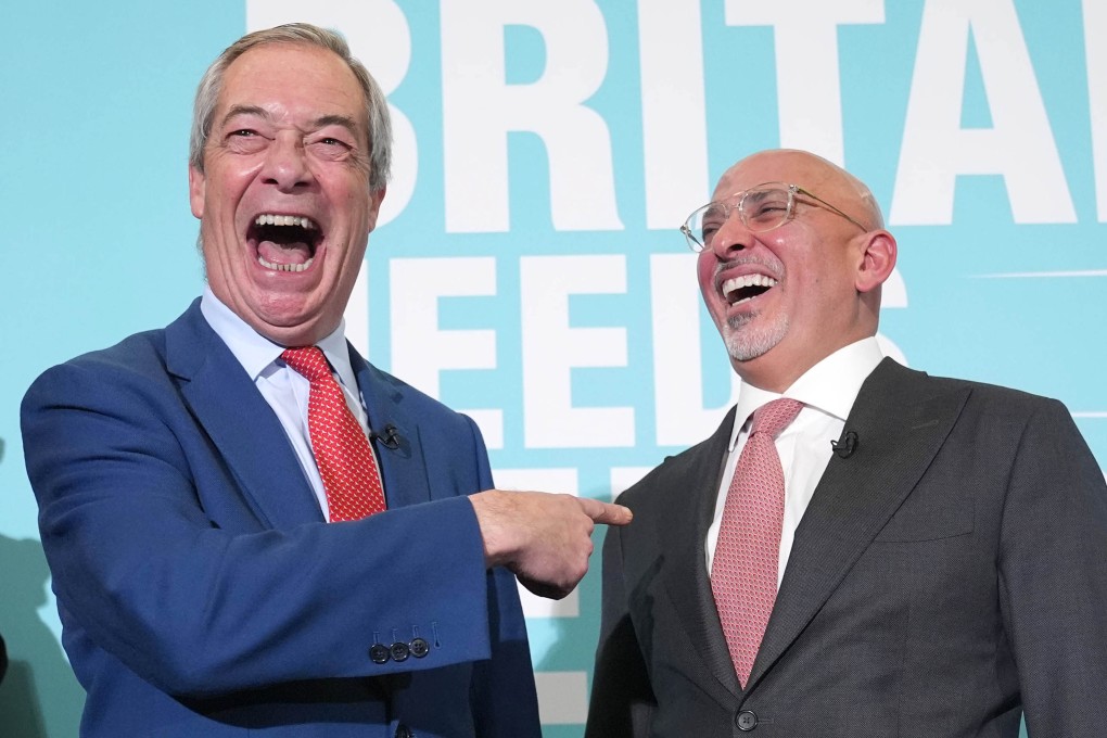 UK Reform leader Nigel Farage, left, and Nadhim Zahawi. Photo: PA Wire / dpa