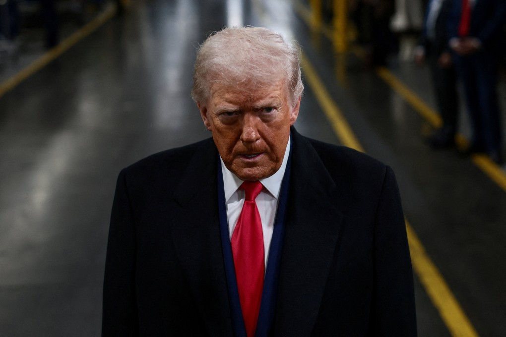 US President Donald Trump visiting a Ford production centre in Dearborn, Michigan on Tuesday. Photo: Reuters