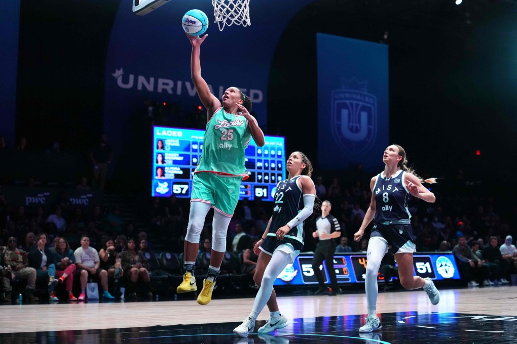 Alyssa Thomas (left) is expected to play in Tokyo, one of seven stops on Project B’s global circuit season. Photo: Getty Images