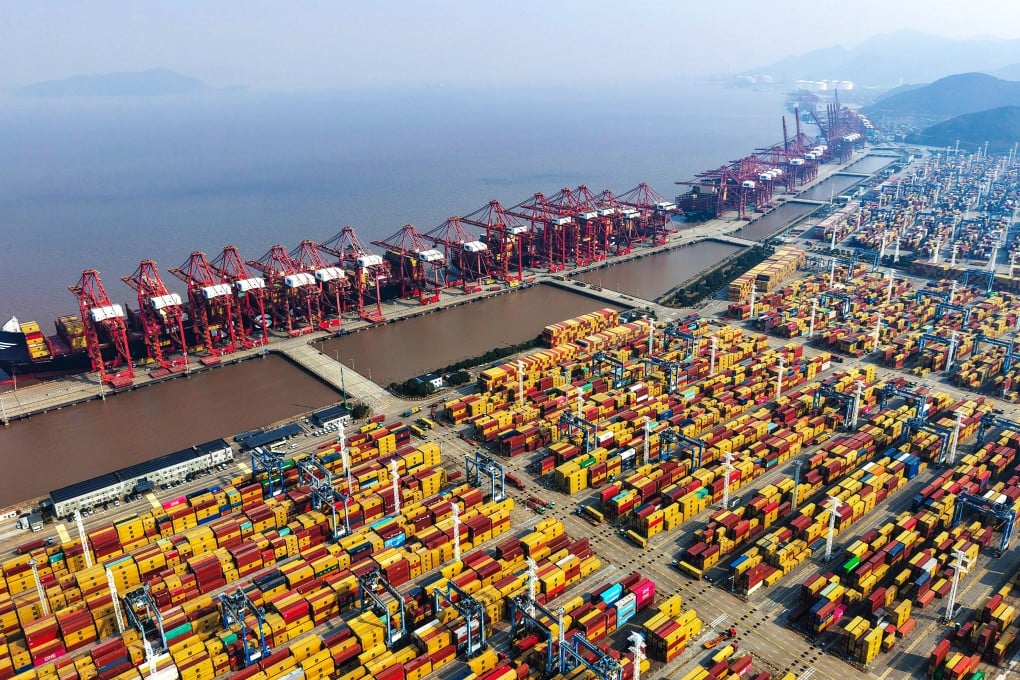 The Ningbo-Zhoushan Port is seen on Thursday in China’s Zhejiang province. The nation’s trade resilience has been attributed to its fastest-growing sectors having limited exposure to the United States. Photo: Xinhua