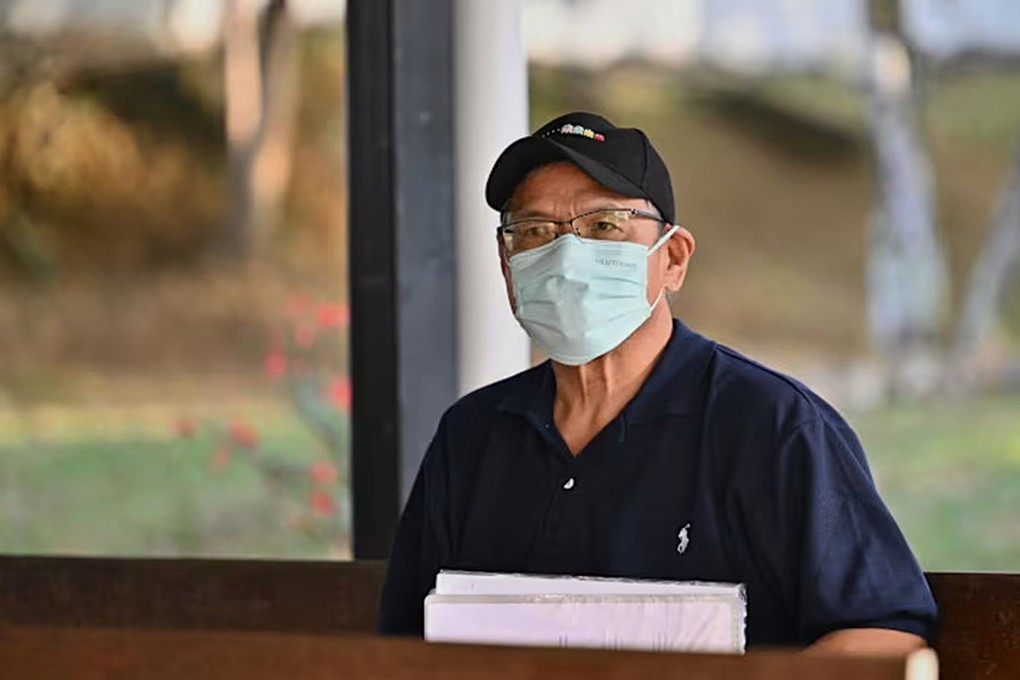 Long Sa Kow arrives at the Kulai Magistrate’s Court in Johor, Malaysia, on Wednesday. Photo: CNA