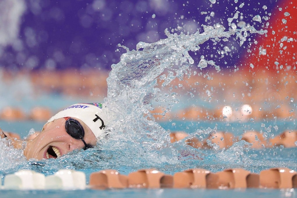 Katie Ledecky’s winning time in Austin, Texas on Wednesday did not threaten her world record. Photo: AFP