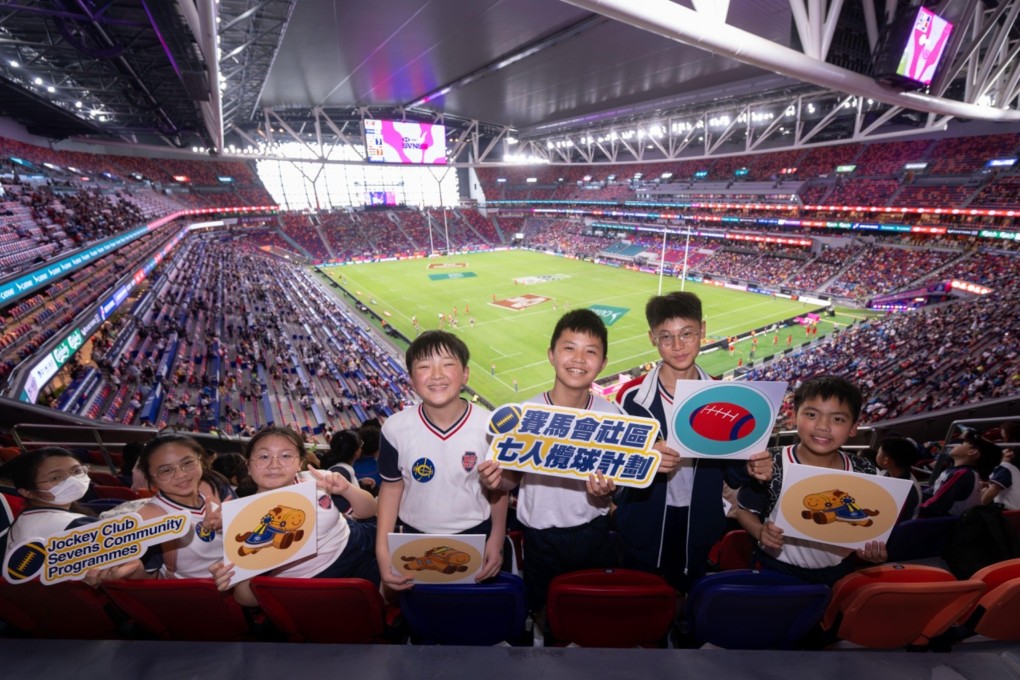 The Jockey Club Sevens School Tour last year enabled students to experience the world-class Hong Kong Sevens rugby tournament. Photo: Handout