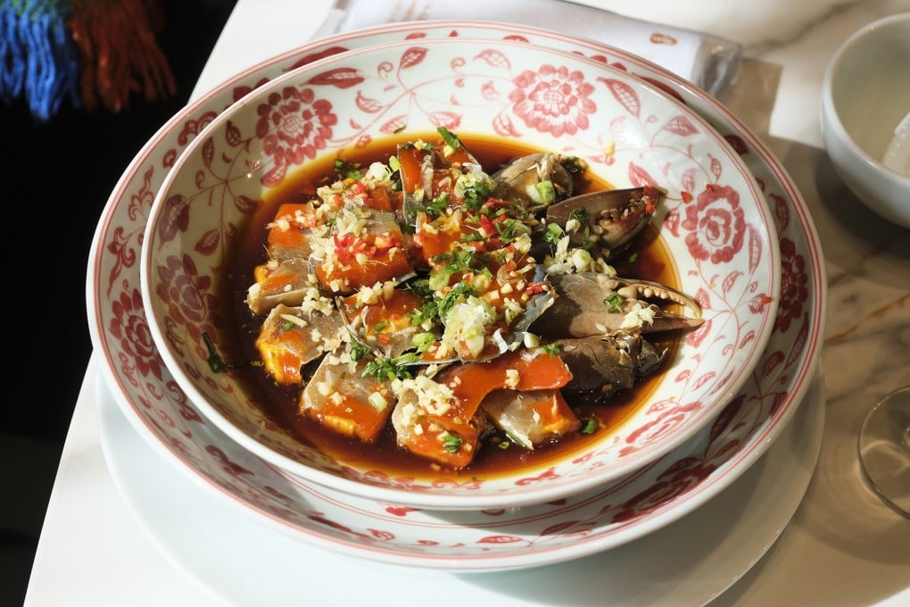 Ningbo-style marinated virgin crab is served at Zao Feng Lou in Cixi, Ningbo. The region’s unique cuisine, blending umami, salty and stinky flavours with innovative techniques, showcases its rich culinary heritage. Photo: Hei-kiu Au
