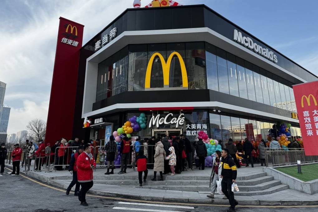 Customers flock to the opening of the first McDonald’s restaurant in Xining, the capital of northwest China’s Qinghai province, on December 21, 2025. Photo: Xinhua